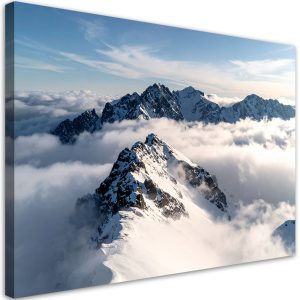 Obraz do salonu sypialni biura, Ośnieżone szczyty gór panorama 100×70 884382 Obraz do salonu sypialni biura, Ośnieżone szczyty gór panorama 100×70 884382