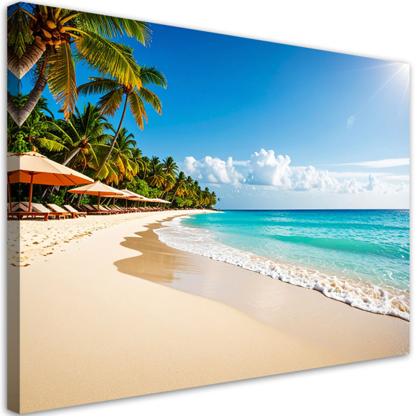 Obraz do salonu sypialni biura, Plaża Morze Krajobraz 120x80 778982