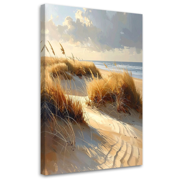 Obraz do salonu sypialni biura, Plaża z Wydmami nad Morzem Krajobraz 60x90 889537