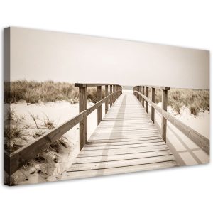 Obraz do salonu sypialni biura, Pomost plaża krajobraz natura 120×60 776338 Obraz do salonu sypialni biura, Pomost plaża krajobraz natura 120×60 776338