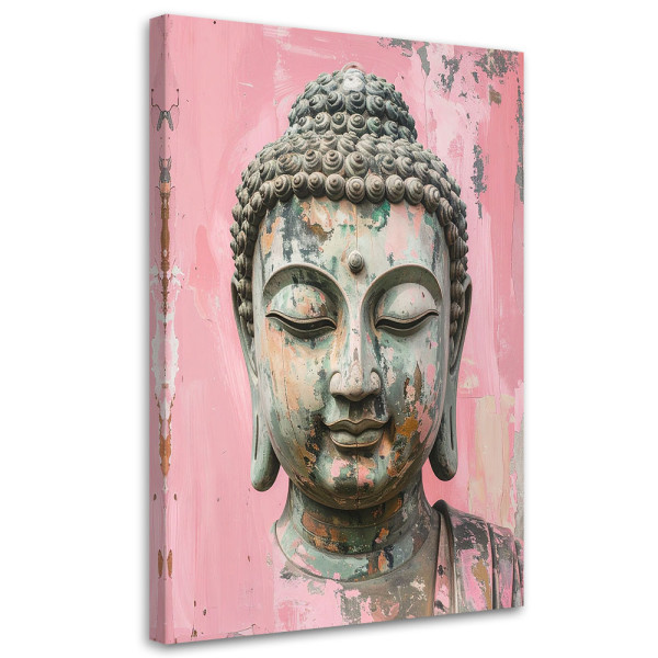 Obraz do salonu sypialni biura, Różowy Budda Zen Spa Bambus 30x45 882681