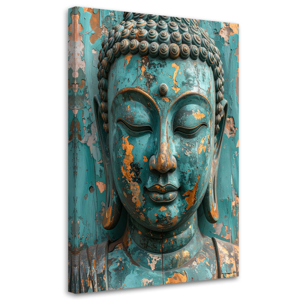 Obraz do salonu sypialni biura, Turkusowy Budda Medytacja Zen Spa 30x45 885811