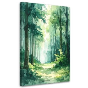 Obraz do salonu sypialni biura, Zielony Las Krajobraz Natura 80×120 885384 Obraz do salonu sypialni biura, Zielony Las Krajobraz Natura 80×120 885384