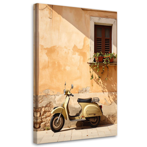 Obraz do salonu sypialni jadalni hotelu restauracji, Skuter Vespa 70x100 1000063