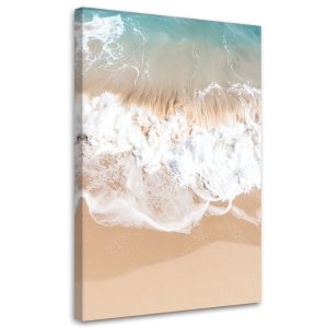 Obraz do salonu sypialni jadalni, Plaża morze fale natura beżowy 70×100 778272 Obraz do salonu sypialni jadalni, Plaża morze fale natura beżowy 70×100 778272
