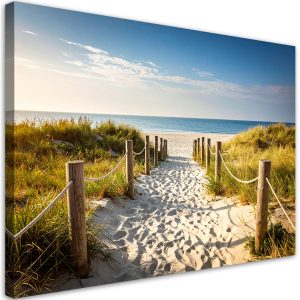 Obraz do salonu sypialni jadalni, Ścieżka na plażę Krajobraz morski 100×70 780928 Obraz do salonu sypialni jadalni, Ścieżka na plażę Krajobraz morski 100×70 780928