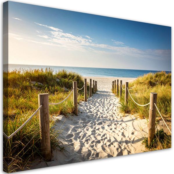 Obraz do salonu sypialni jadalni, Ścieżka na plażę Krajobraz morski 90x60 779311