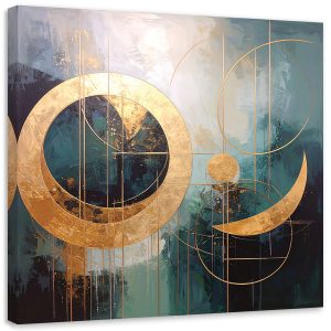 Obraz do salonu sypialni kuchni biura, Abstrakcja koła okręgi 60×60 998449 Obraz do salonu sypialni kuchni biura, Abstrakcja koła okręgi 60×60 998449