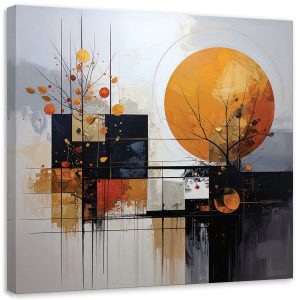 Obraz do salonu sypialni kuchni biura, Abstrakcja kształty liście 30×30 999040 Obraz do salonu sypialni kuchni biura, Abstrakcja kształty liście 30×30 999040