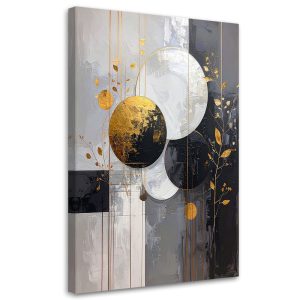 Obraz do salonu sypialni kuchni biura, Abstrakcyjne kształty koła 60×90 999938 Obraz do salonu sypialni kuchni biura, Abstrakcyjne kształty koła 60×90 999938