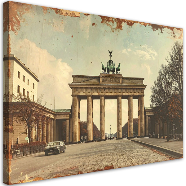 Obraz do salonu sypialni kuchni biura, Berlin Brama Branderburska 90x60 997004