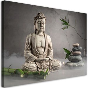 Obraz do salonu sypialni kuchni biura, Budda kamienie rośliny zen spa 45×30 995562 Obraz do salonu sypialni kuchni biura, Budda kamienie rośliny zen spa 45×30 995562
