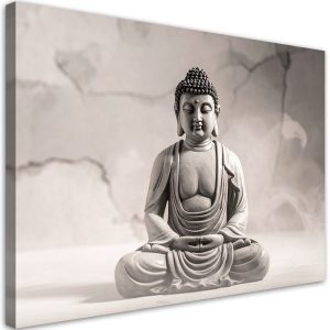 Obraz do salonu sypialni kuchni biura, Budda medytujący zen spa 90×60 997698 Obraz do salonu sypialni kuchni biura, Budda medytujący zen spa 90×60 997698