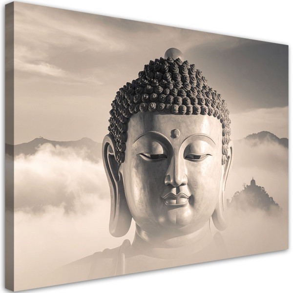 Obraz do salonu sypialni kuchni biura, Budda na tle gór zen spa 120x80 999325