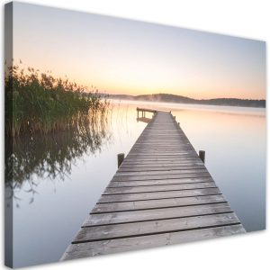 Obraz do salonu sypialni kuchni biura, Jezioro pomost krajobraz 60×40 999749 Obraz do salonu sypialni kuchni biura, Jezioro pomost krajobraz 60×40 999749