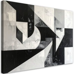 Obraz do salonu sypialni kuchni biura, Kompozycja abstrakcja czarno 90×60 887553 Obraz do salonu sypialni kuchni biura, Kompozycja abstrakcja czarno 90×60 887553