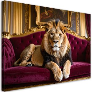 Obraz do salonu sypialni kuchni biura, lew leżący 60×40 997538 Obraz do salonu sypialni kuchni biura, lew leżący 60×40 997538