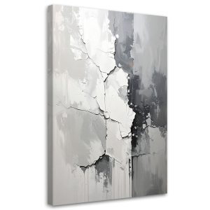 Obraz do salonu sypialni kuchni biura loftu, Czarno biały mur 30×45 997888 Obraz do salonu sypialni kuchni biura loftu, Czarno biały mur 30×45 997888