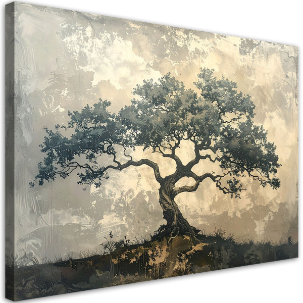 Obraz do salonu sypialni kuchni biura loftu, Drzewo grunge natura 60x40 998888