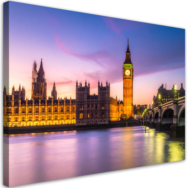 Obraz do salonu sypialni kuchni biura, Londyn Big Ben Miasto 90x60 999311