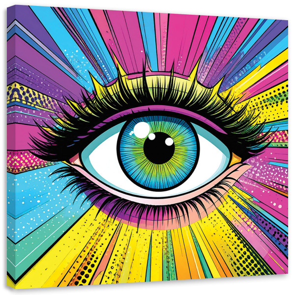 Obraz do salonu sypialni kuchni biura, Oko kobiety w stylu pop art 40x40 995664