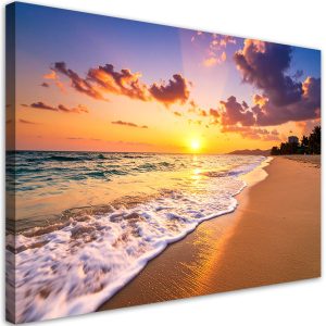 Obraz do salonu sypialni kuchni biura, Plaża morze krajobraz 90×60 999895