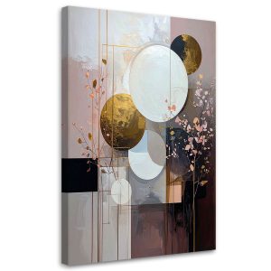 Obraz do salonu sypialni kuchni biura, Różowa abstrakcja kształty 20×30 997585