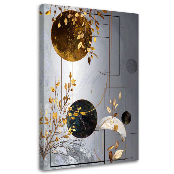 Obraz do salonu sypialni kuchni biura, Szaro brązowa abstrakcja 80x120 997848