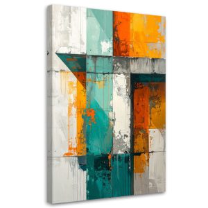 Obraz do salonu sypialni kuchni biura, Turkusowo pomarańczowa 40×60 1000040 Obraz do salonu sypialni kuchni biura, Turkusowo pomarańczowa 40×60 1000040