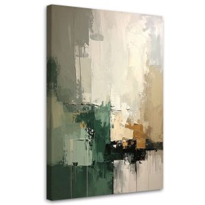 Obraz do salonu sypialni kuchni biura, Zielono beżowa nowoczesna 30×45 999512 Obraz do salonu sypialni kuchni biura, Zielono beżowa nowoczesna 30×45 999512