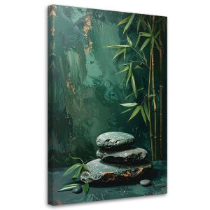 Obraz do salonu sypialni kuchni, Kamienie zen spa liście bambusa 20×30 890861 Obraz do salonu sypialni kuchni, Kamienie zen spa liście bambusa 20×30 890861