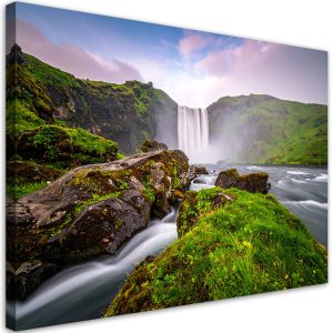 Obraz do salonu sypialni kuchni, Pejzaż wodospad góry natura 30×20 888132 Obraz do salonu sypialni kuchni, Pejzaż wodospad góry natura 30×20 888132