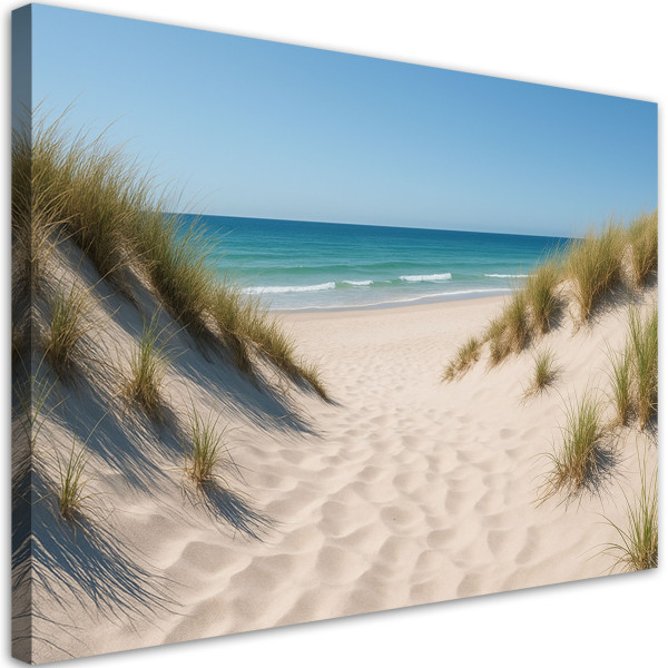 Obraz do salonu sypialni kuchni, Plaża Morze Wydmy Shabby Chic 30x20 891362