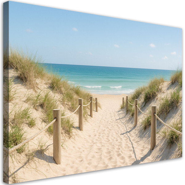 Obraz do salonu sypialni kuchni, Ścieżka na plażę Shabby Chic 45x30 888193