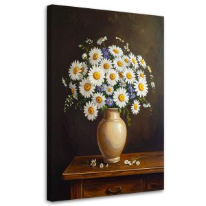 Obraz do salonu sypialni, Margaretki bukiet polnych kwiatów 60×90 888139 Obraz do salonu sypialni, Margaretki bukiet polnych kwiatów 60×90 888139