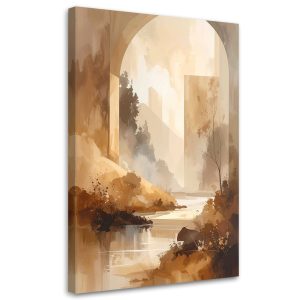 Obraz do salonu sypialni, Pastelowy Pejzaż Rzeka Rustykalny 70×100 886522 Obraz do salonu sypialni, Pastelowy Pejzaż Rzeka Rustykalny 70×100 886522