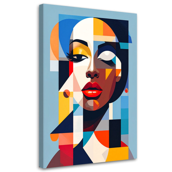 Obraz do salonu sypialni, Portret Kobiety w stylu Bauhaus 20x30 884412
