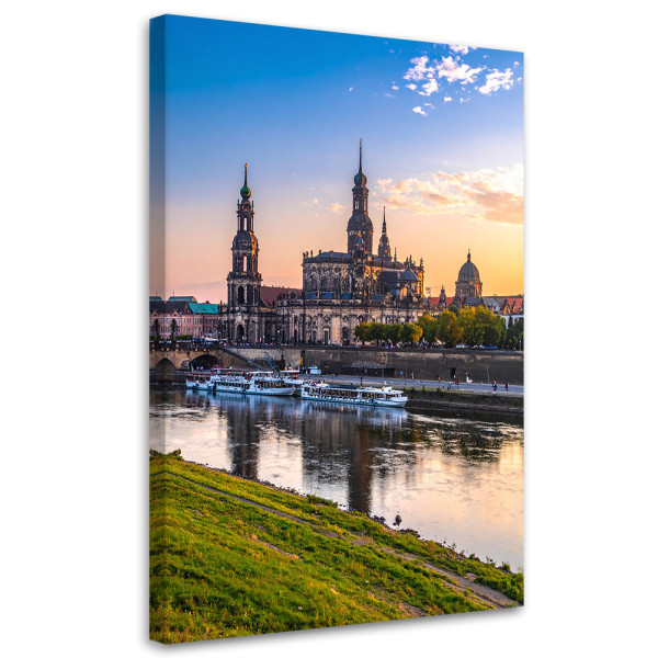 Obraz do salonu sypialni, Rzeka Miasto Krajobraz 30x45 999740