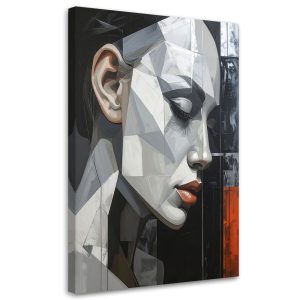 Obraz do salonu sypialni salonu, Abstrakcja Kobieta Portret Szary 20×30 884294 Obraz do salonu sypialni salonu, Abstrakcja Kobieta Portret Szary 20×30 884294