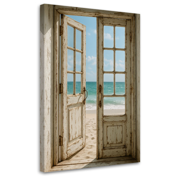Obraz do salonu sypialni, Shabby Chic Widok na plażę 70x100 779879
