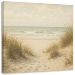 Obraz do salonu sypialni w stylu vintage, Wydmy Plaża Krajobraz 40×40 779641 Obraz do salonu sypialni w stylu vintage, Wydmy Plaża Krajobraz 40×40 779641