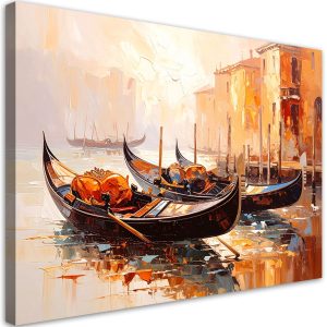 Obraz do salonu sypialni, Wenecja Miasto Gondole Beżowy 30×20 885461 Obraz do salonu sypialni, Wenecja Miasto Gondole Beżowy 30×20 885461