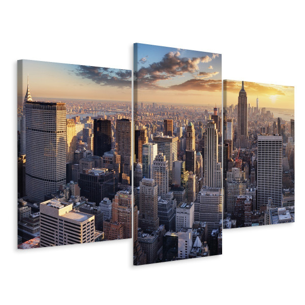 Obraz Do Salonu Tryptyk Panorama NEW YORK CITY 120x80cm 136932