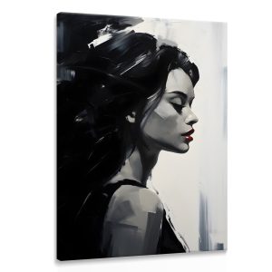 Obraz Do Sypialni Czarno-Biały Portret Kobiety 50x70cm 202740