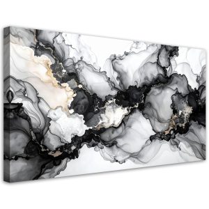 Obraz do sypialni salonu biura, Czarno Biała Abstrakcja Glamour 80×40 776152 Obraz do sypialni salonu biura, Czarno Biała Abstrakcja Glamour 80×40 776152