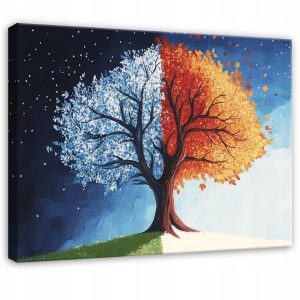 Obraz Drzewo Życia 3D Liście Do Sypialni Salonu Kuchni Na Płótnie 60X40 714340