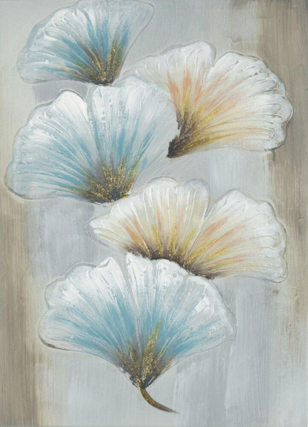 Obraz Flaming Blue GINKO 50x70 cm liście miłorzębu 723182
