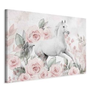 Obraz Galop wśród róż 120 x 80 cm 605587 Obraz Galop wśród róż 120 x 80 cm 605587