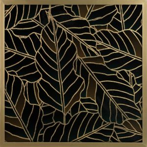 Obraz Glamour Złote Liście 53×53 cm LILI1 723201