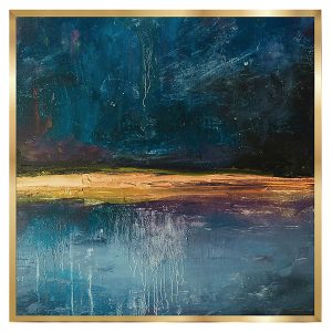 Obraz Gold Cyan 70×70 cm 27584